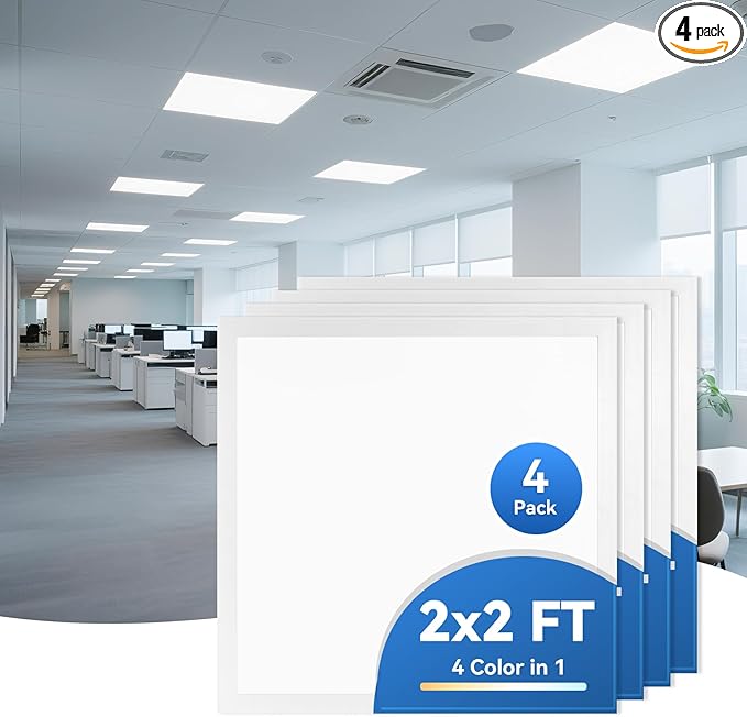 CycevSun 4-Pack 2x2 LED Flat Panel Light by CycevSun