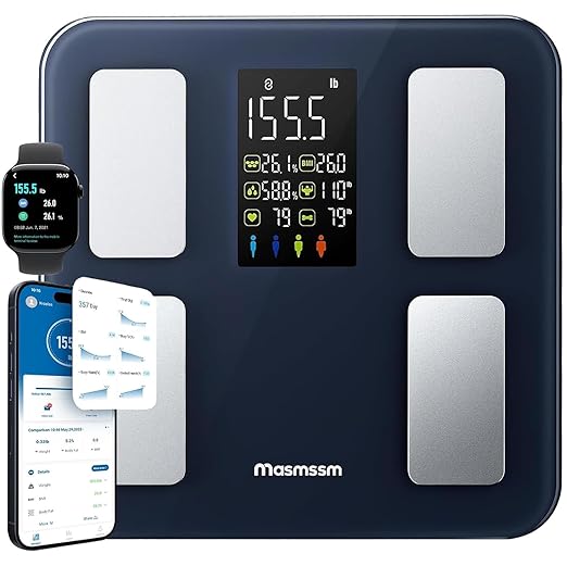 Masmssm Smart Scale for Body Weight, FSA&HSA Eligible, Bathroom Digital by Masmssm