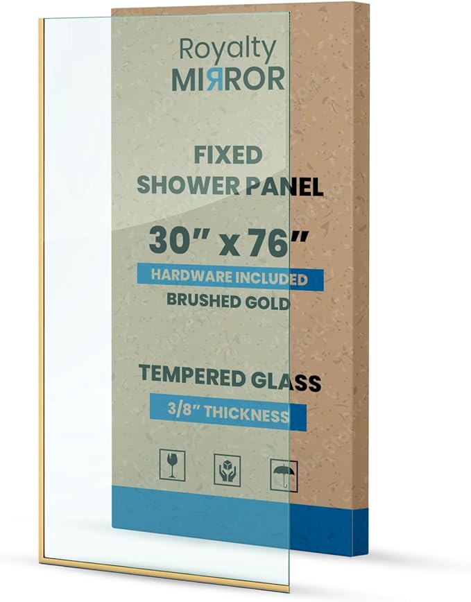 Royalty Fixed Shower Screen by Royalty+Mirror
