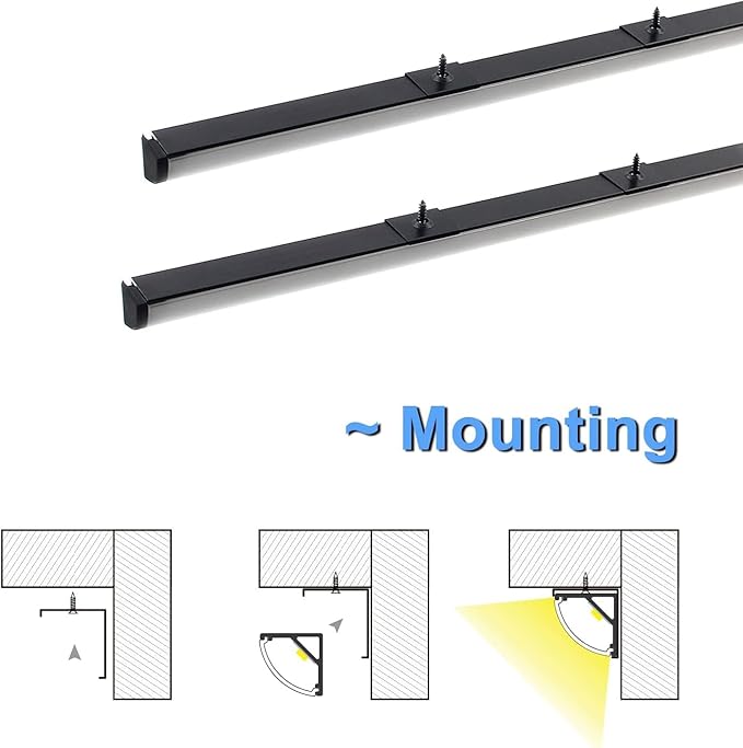 VST 20pack 3.3ft LED Channel, V Shape Led Diffuser Channel, LED Aluminum - Image 4