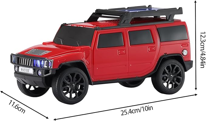 WSTER WS-696 Solar Bluetooth Replica Speaker – Portable Modern Off-Road Car - Image 9