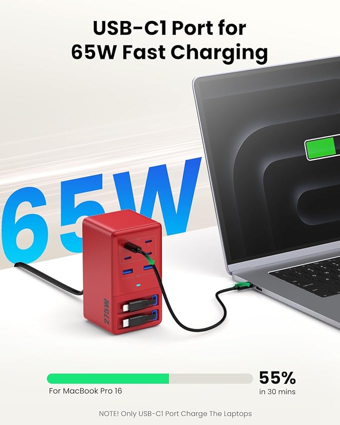 USB C Charger 275W Charging Station - Image 6