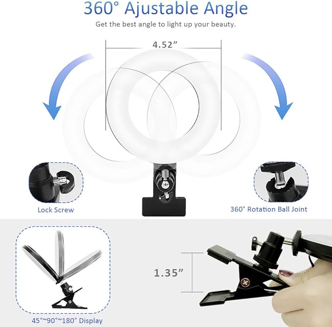 Cyezcor Video Conference Lighting Kit, Ring Light - Image 7