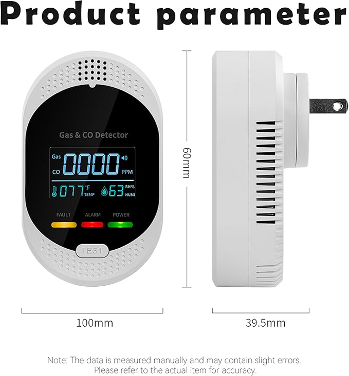 2PCS 4-in-1 Carbon Monoxide & Natural Gas Detectors - Image 9
