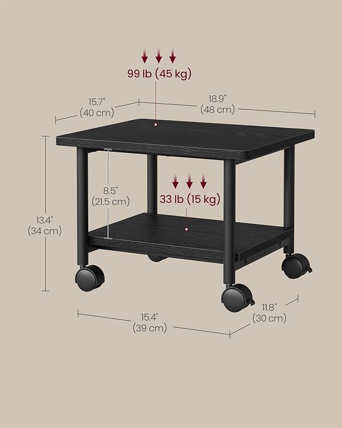 VASAGLE Heavy-Duty Printer Stand - Image 6