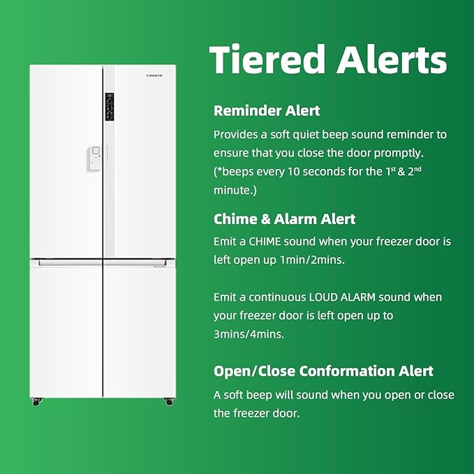 Freezer Door Alarm 2 Pack, Refrigerator Door Alarm When Left Open, Close Door - Image 2