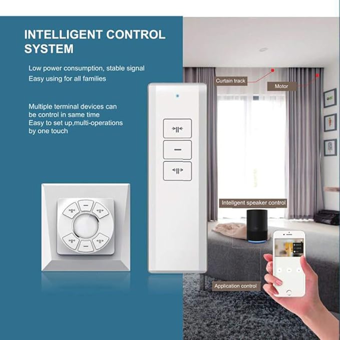 OlideSmart DIY Wifi Smart Automatic Curtain Motor Track System, Automatic - Image 6