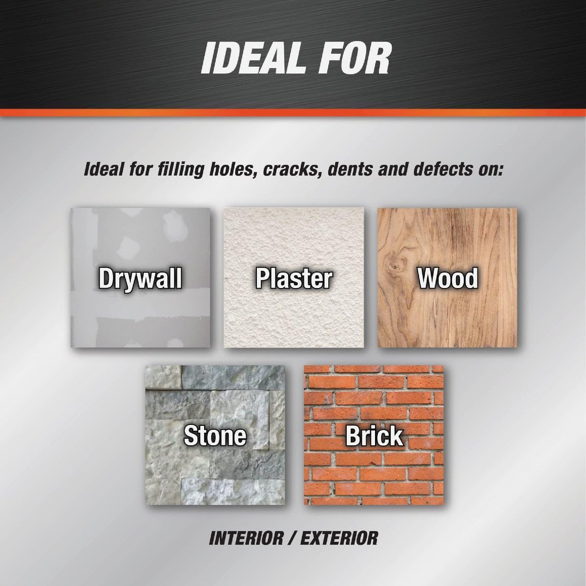 Dap 12328 DryDex Spackling Interior/Exterior, 1/2-Pint , White