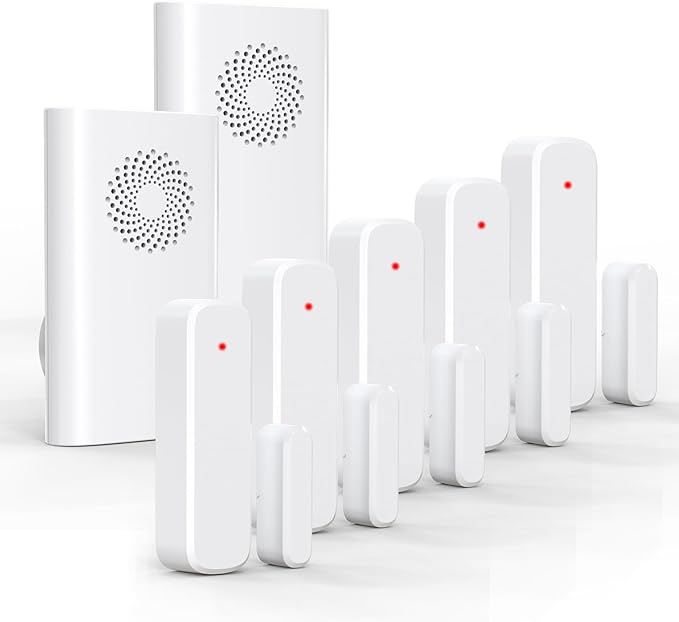 Wireless Door Chime, Door Open Sensor Alarm When Entry Business/Office/Store by AMHEY