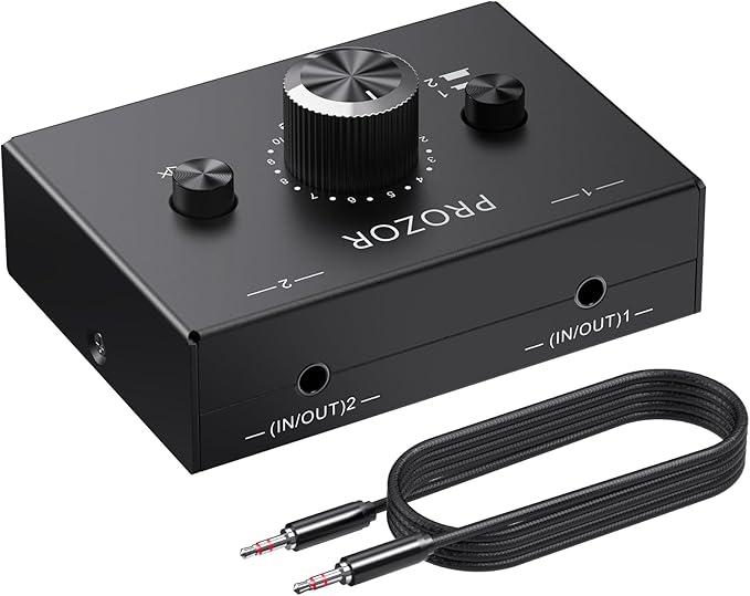 PROZOR 3.5mm Audio Bi-Directional Switcher by PROZOR
