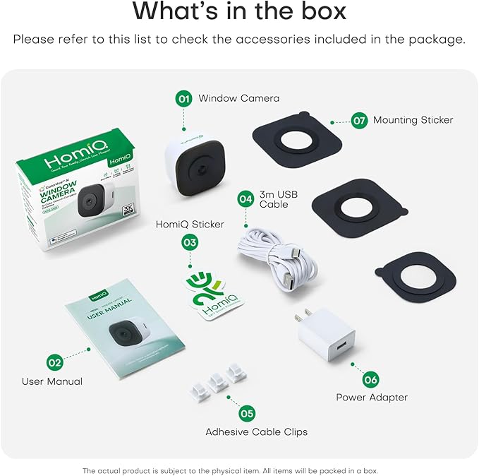 HomiQ 5MP 3K Window Camera for Home Security, 5G&2.4Ghz WiFi Human Detection - Image 7