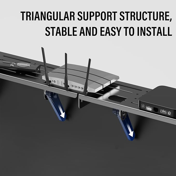 CABTE Steel TV Top Shelf- Adjustable Screen Shelf Floating Stand - Image 4
