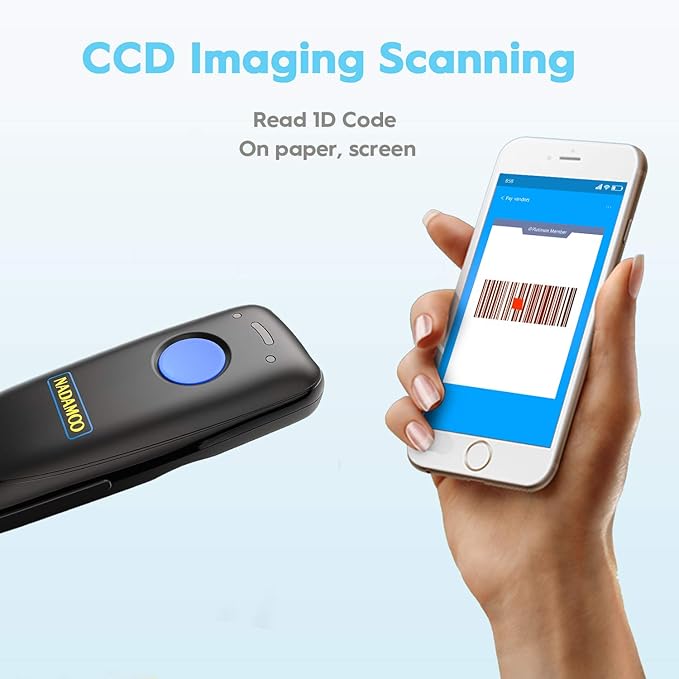NADAMOO 1D Wireless Barcode Scanner Compatible - Image 5