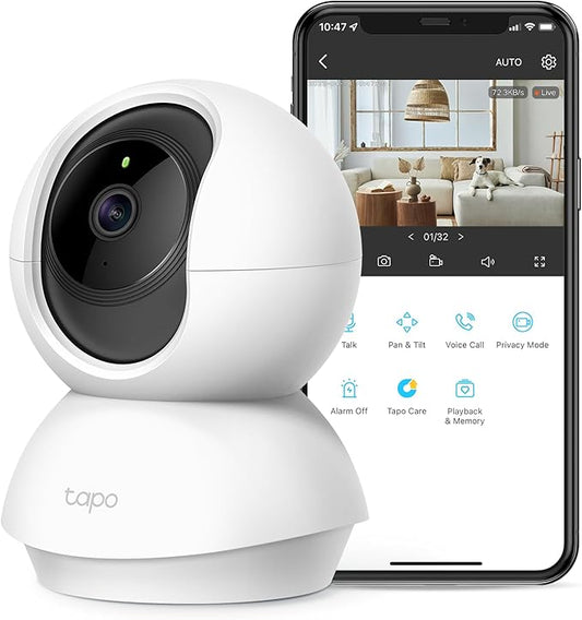Tapo TP-Link 2K Pan Tilt Security Camera by Tapo