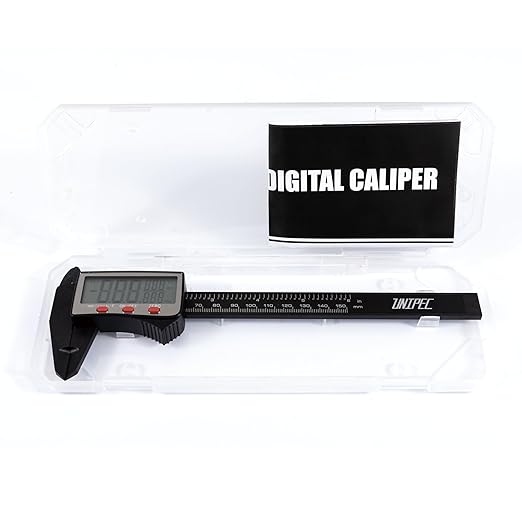 UNIPEC 6″ Digital Caliper – Large LCD, Metric/Imperial/Fraction, 0.0005 in / - Image 6