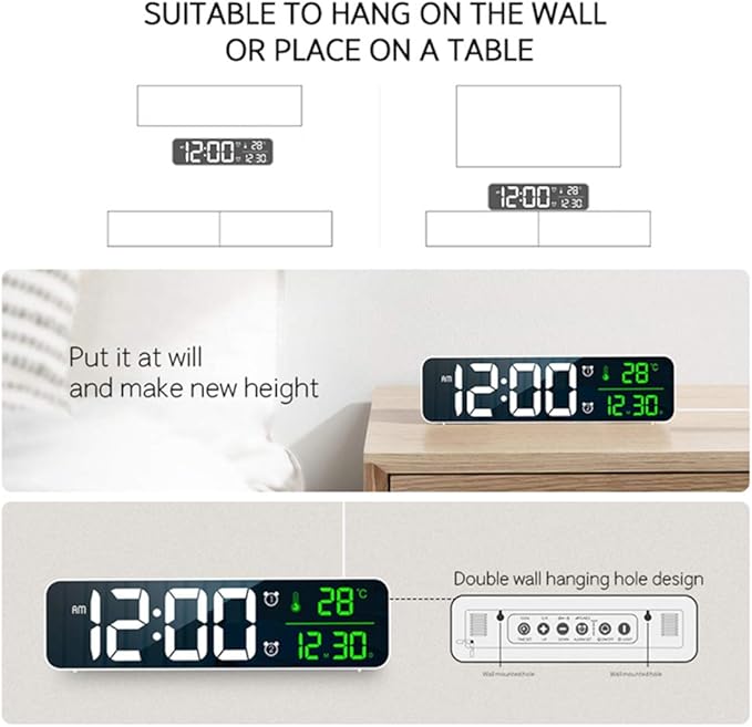 Digital Clock Large Display, Alarm Clock - Image 8