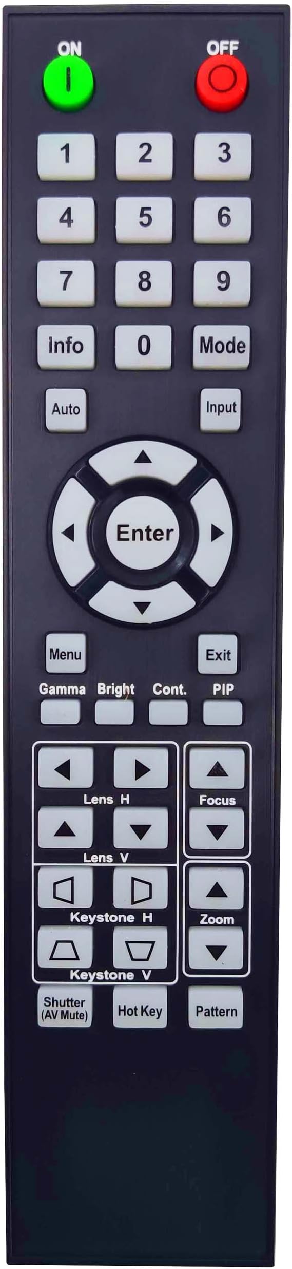 INTECHING BR-3074W Projector Remote Control by INTECHING