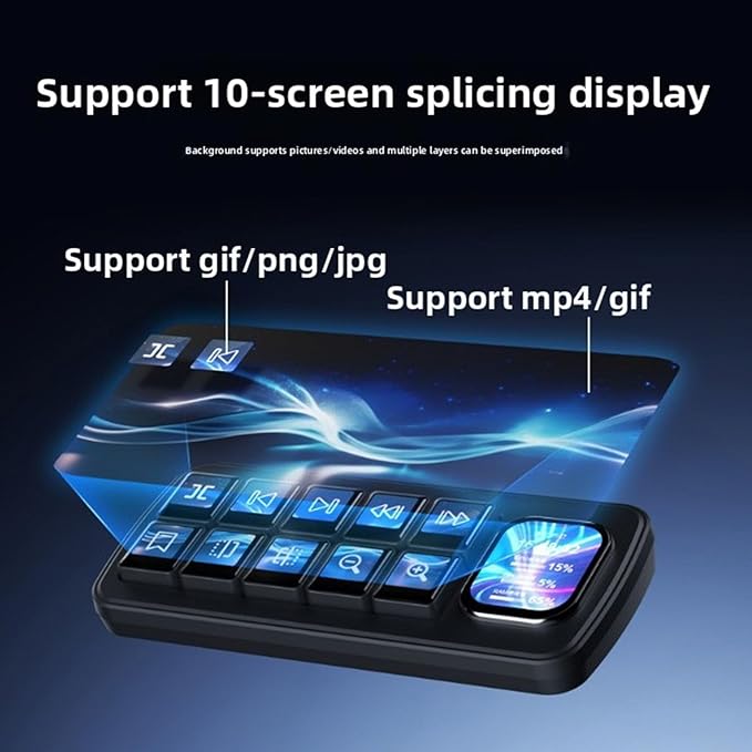 Yunseity AI Voice Control Panel, 10 LCD Mechanical Buttons - Image 3