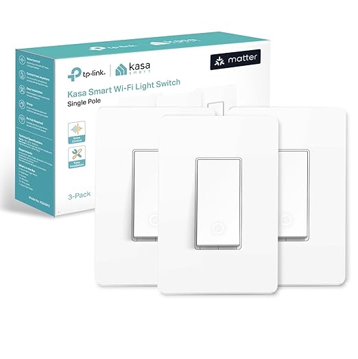 Kasa Matter Smart Light Switch: Voice Control w/Siri, Alexa & Google Assistant by KasaSmartbyTP-Link