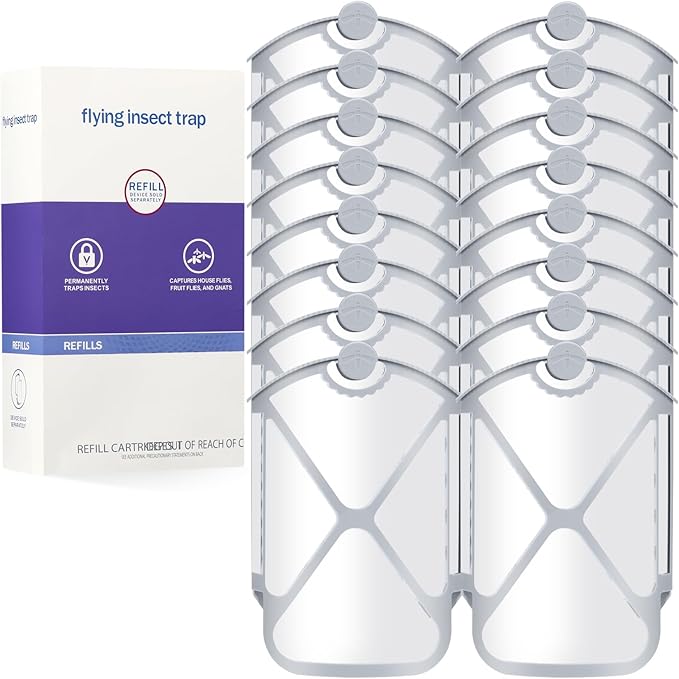 Husaco Flying Insect Trap Refills & 16 Cartridges, Compatible by Husaco