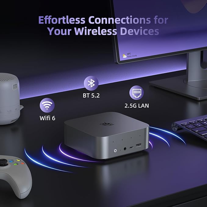 Beelink SER9 Pro+ AI Mini PC, AMD Ryzen 7 H255, 32GB LPDDR5X 7500MT/s 1TB NVMe - Image 7