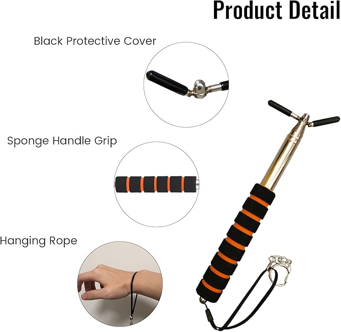 Extendable Safety Tester Pole – Manual Stainless Steel Rod - Image 2