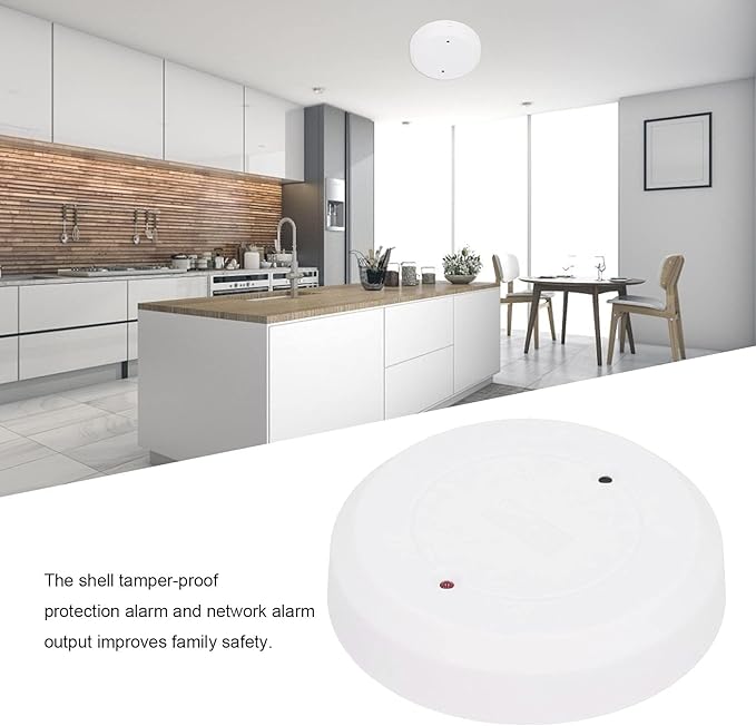 Wired Glass Break Detector, Round Door Window Sensor Tamper Alarm Ceiling/Wall - Image 4