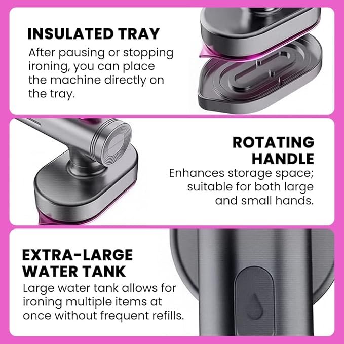 Saker Mini Steam Iron 2026|Portable Handheld Garment SteamerCompact Home Travel - Image 8