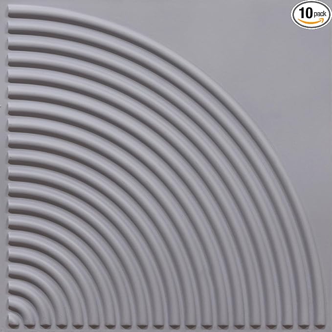 From Plain To Beautiful In Hours 9002 Arc Swell PVC 12 in x 12 in Peel and by DecorativeCeilingTiles