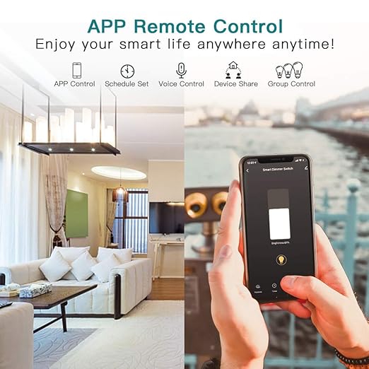 TREATLIFE 3 Way Smart Dimmer Switch 2 Pack, 2 Master Dimmer Switch Compatible - Image 6