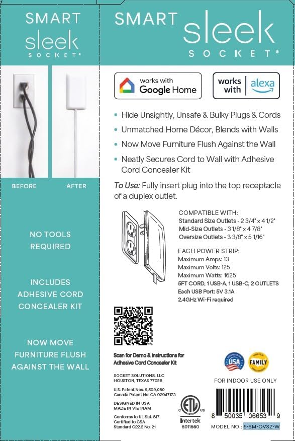 Smart Sleek Socket: Universal Outlet Concealer - Image 6