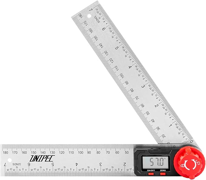 UNIPEC Digital Angle Finder Protractor, Angle Finder Ruler, Stainless steel by UNIPEC