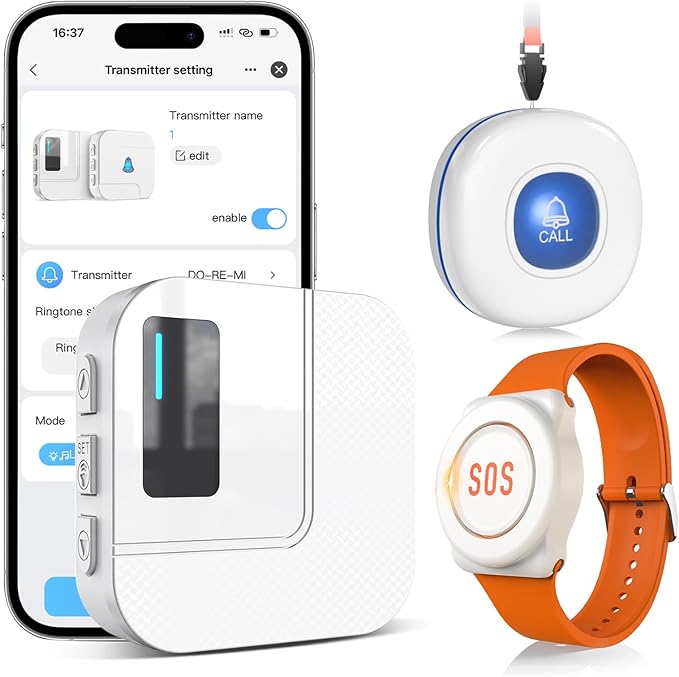 CallToU Wi-Fi Wireless Caregiver Pager Call Button by CallToU