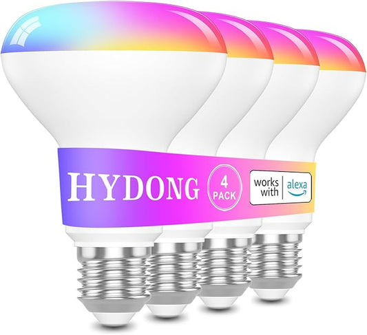 HYDONG Smart Light Bulbs，BR30 Smart Bulbs Compatible by Smartlight