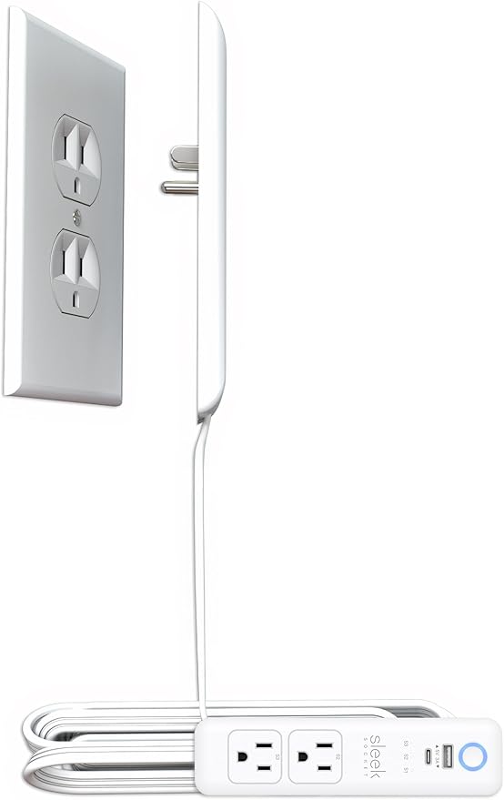 Smart Sleek Socket: Universal Outlet Concealer by sleeksocket