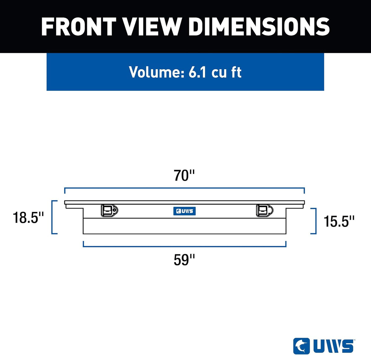 uws ec10842 69-inch gloss black heavy-wall aluminum deep shown in use