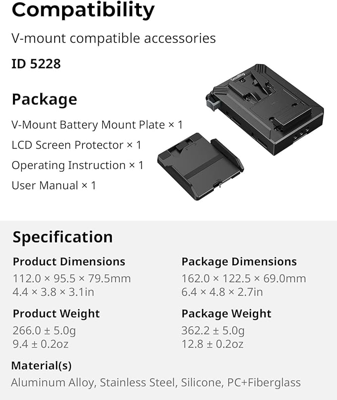 SMALLRIG V Mount Battery Plate - Image 9