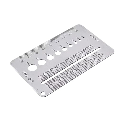 High-Precision Crack Width Gauge, Stainless Steel Precision Scale Home by Sinolmaibe