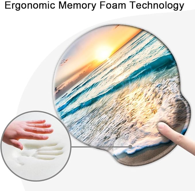 Ergonomic Mouse Pad with Wrist Support, Mouse Pad with Wrist Rest, Relieve - Image 4