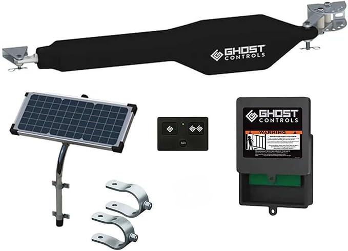 GC GHOST CONTROLS Solar Heavy-Duty Automatic Gate Opener Kit by GhostControls