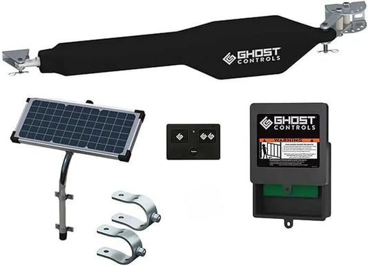 GC GHOST CONTROLS Solar Heavy-Duty Automatic Gate Opener Kit by GhostControls