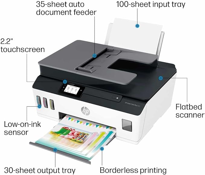 HP Smart Tank Plus 651 Wireless All-in-One Printer, Ink Tank Printer-for-Home - Image 4
