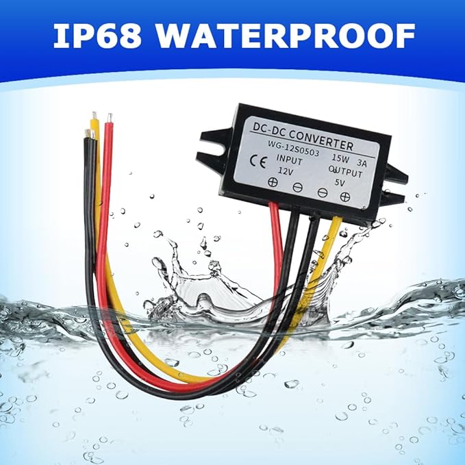 2Pcs DC 12/24V to 5V Converter 3A 15W, Step Down Converter, Voltage Reducer - Image 4