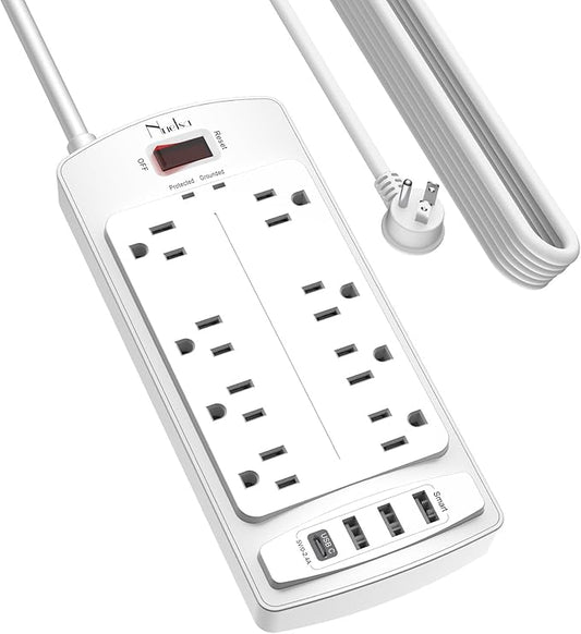 Surge Protector Power Strip by Nuetsa