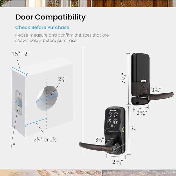 Lockly Secure Plus Bluetooth Smart Door Lock, Keyless Entry - Image 8