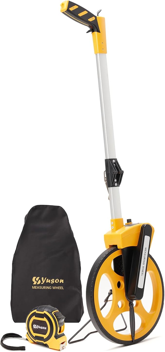 Measuring Wheel With Handle Reset & Brake, Rolling Measuring Wheel in Feet by YSYUSONMEASURINGTOOL