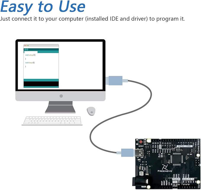 Freenove Control Board V5 Rev4 Mini, Arm Cortex-M4 Microcontroller, USB-C - Image 2