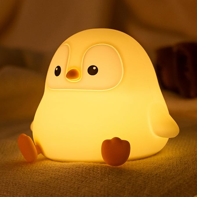 ATSUI Penguin Night Light, LED Squishy Novelty Animal Night Lamp, Food Grade - Image 8