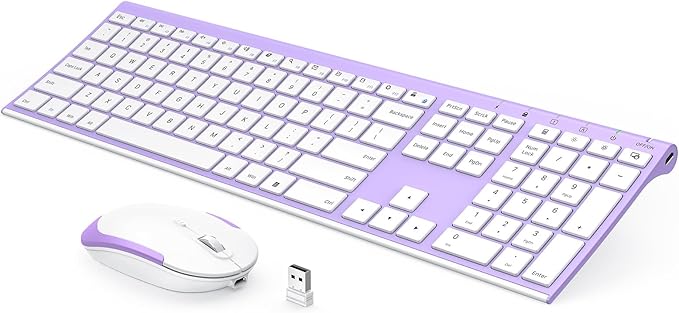 Wireless Keyboard and Mouse, Vssoplor 2.4GHz Rechargeable Compact Quiet by VssoPlorWirelesskeyboardMouse