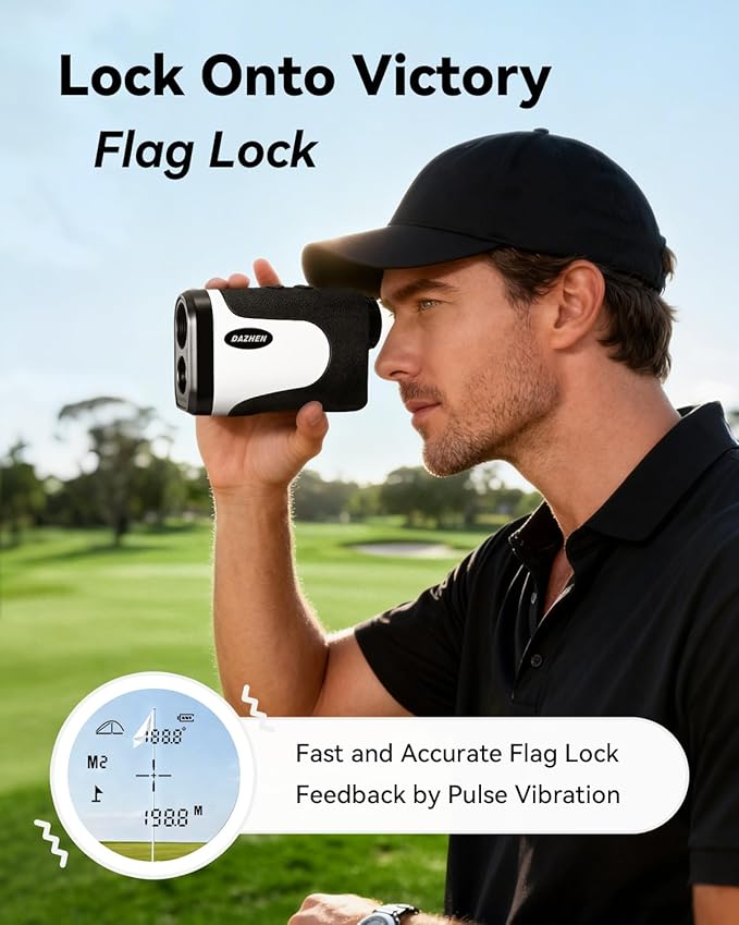 DAZHEN Golf Rangefinder with Slope, 1200 Yards Laser Range Finder Golfing with - Image 6